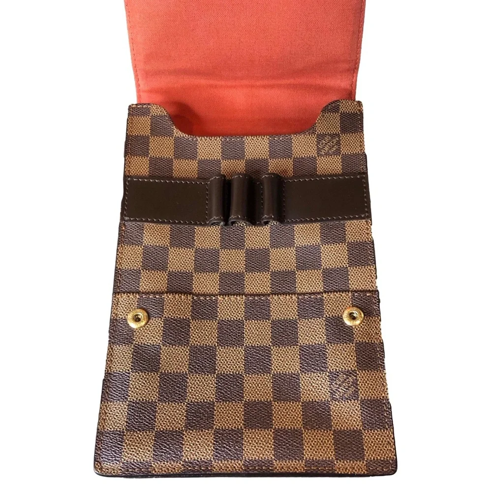 LOUIS VUITTON Portobello PM Damier Ebene Crossbody Shoulder Bag